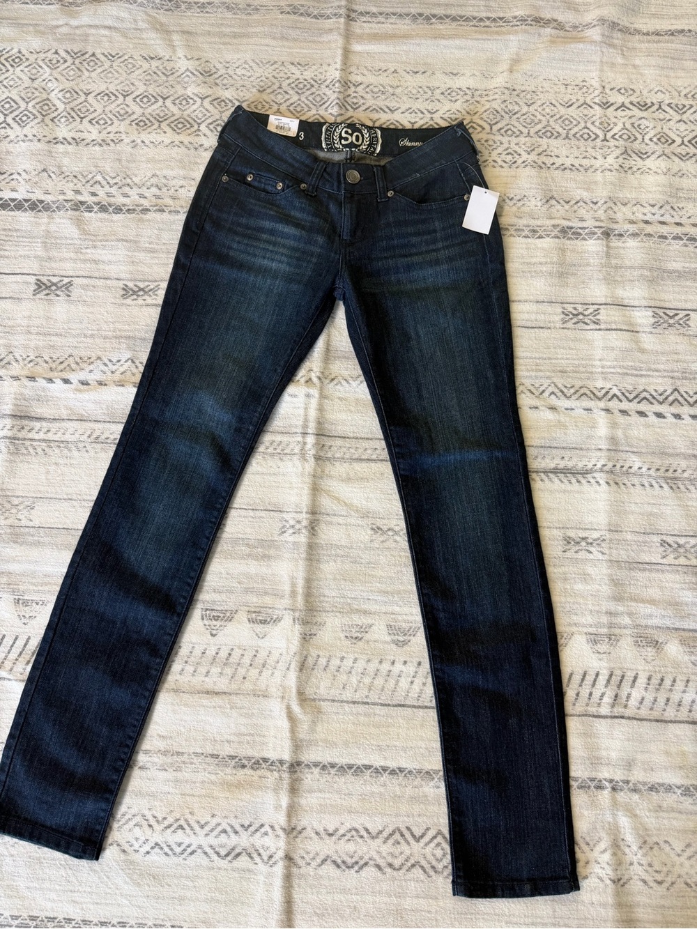 SO Women's Dark Indigo Skinny Jeans